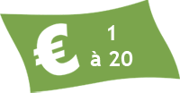 budget entre 1 et 20 euros
